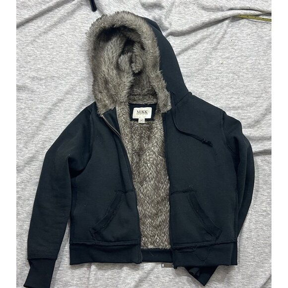 Mikk Couture Jacket Men's Size Large Mid Length Zip Up Outdoor Black - Picture 1 of 9
